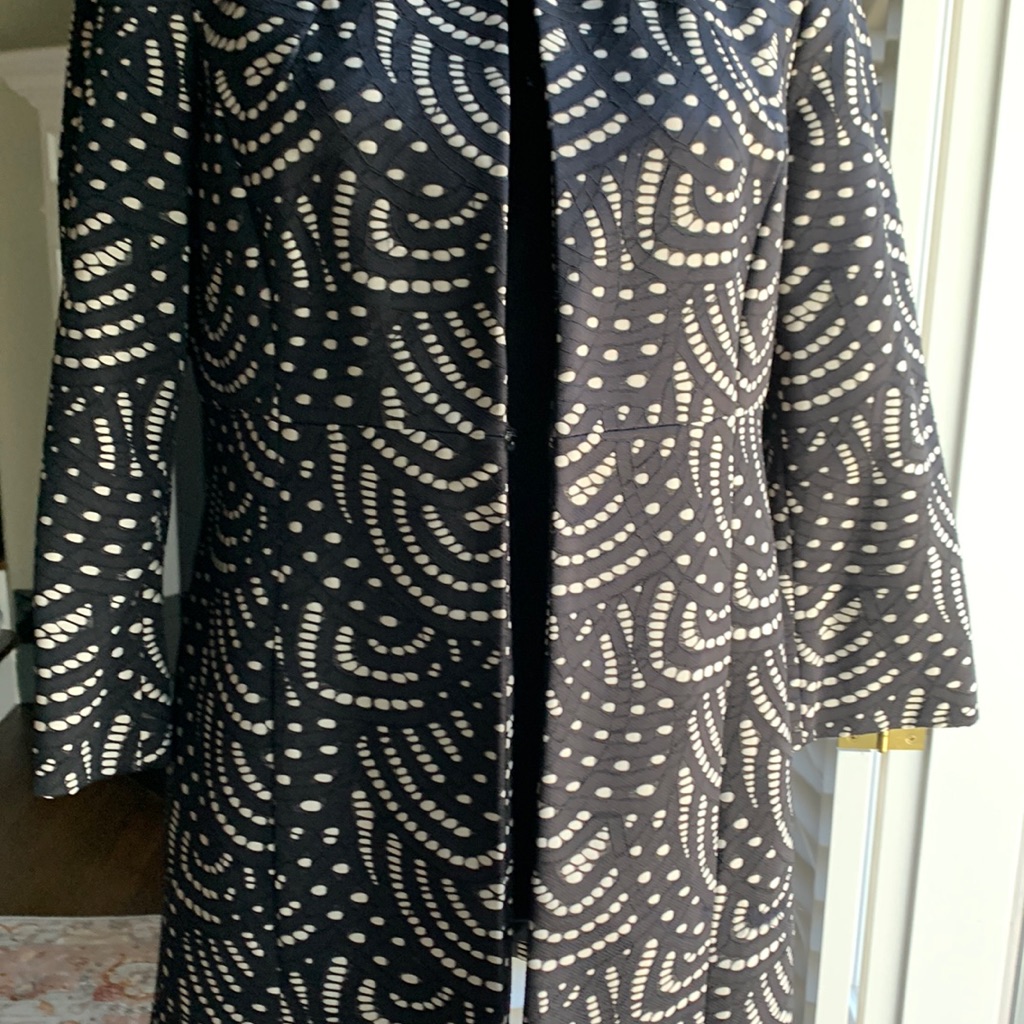 Black Pattern Duster/Topper